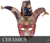 Decorative Venetian Masquerade Mask Ceramics